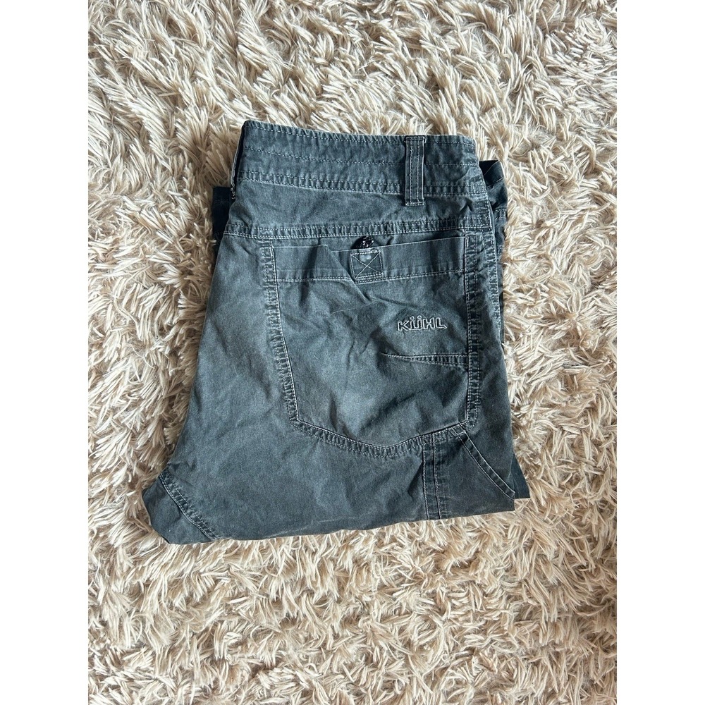 Kuhl Pants Women Lightweight Straight Leg Outdoors Gray Capri‎ Size 34